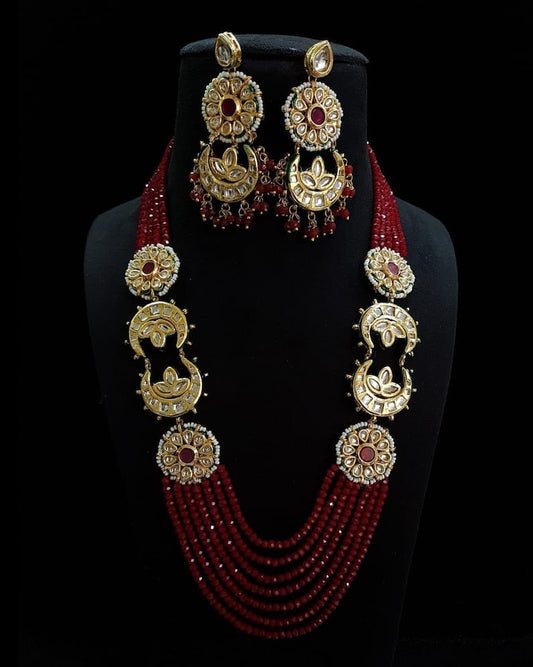 Indian jewelry, Kundan long necklace, Kundan layered necklace, Kundan rani haar, Kundan jewelry, multi layer jewellery,kundan set